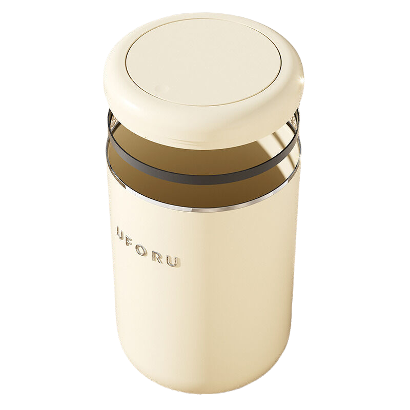 NNEDSZ Floor standing trash can (12L), cream white, 22 * 35cm