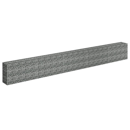 NNEVL Gabion Raised Bed Galvanised Steel 450x30x60 cm