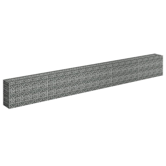 NNEVL Gabion Raised Bed Galvanised Steel 450x30x60 cm
