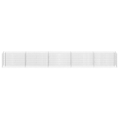 NNEVL Gabion Raised Bed Galvanised Steel 450x30x60 cm
