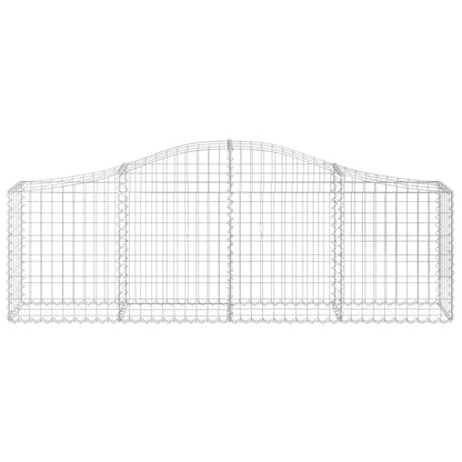 NNEVL Arched Gabion Basket 200x30x60/80 cm Galvanised Iron