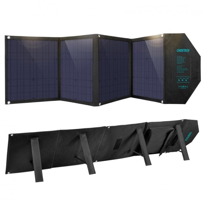 NNEDSZ CHOETECH SC007 Solar Panel Portable Charger 80W 18V with USB-C PD 30W